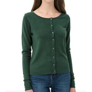 Breeze Casual Green Cardigan